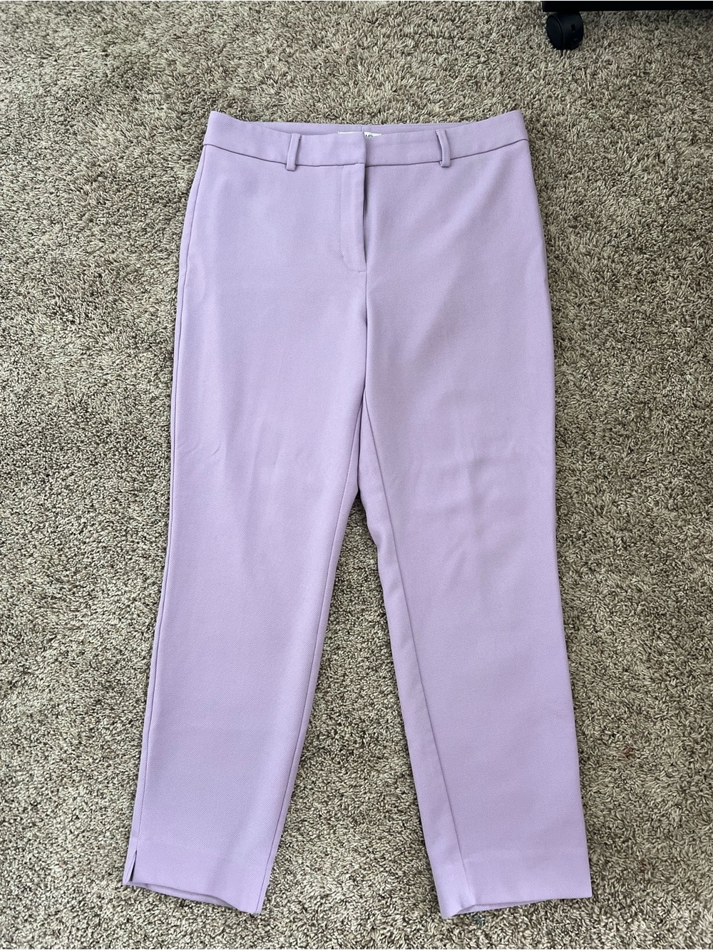 White House Black Market Lilac Straight-Leg Pants